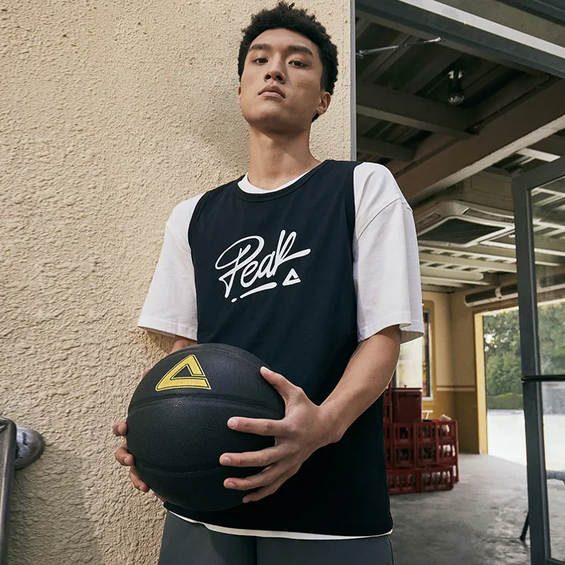 PEAK Basketball Jerseys Men Black-2