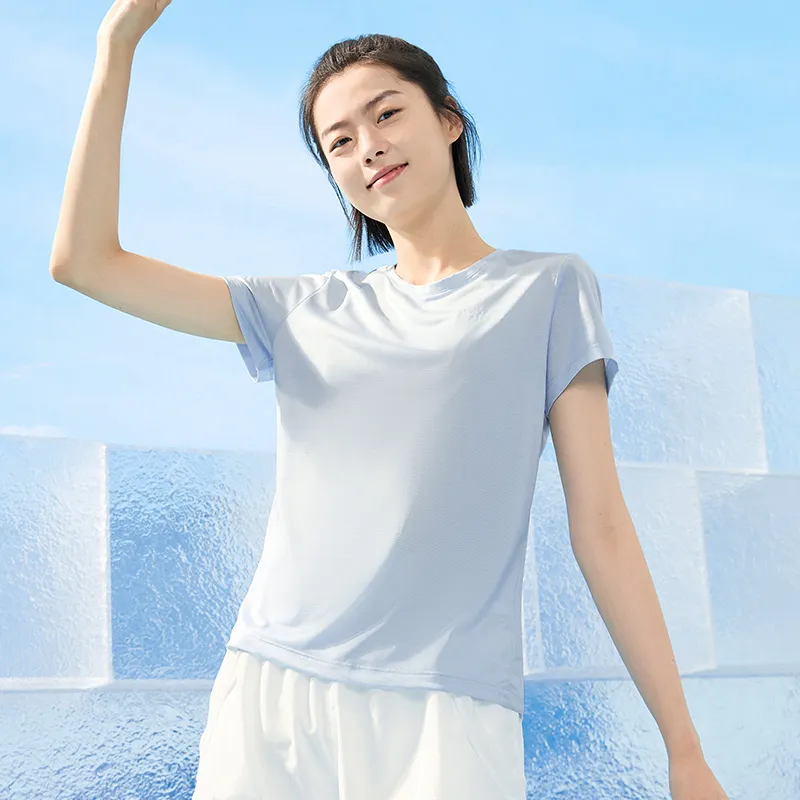PEAK T Shirts Women's Forward Blue-3
