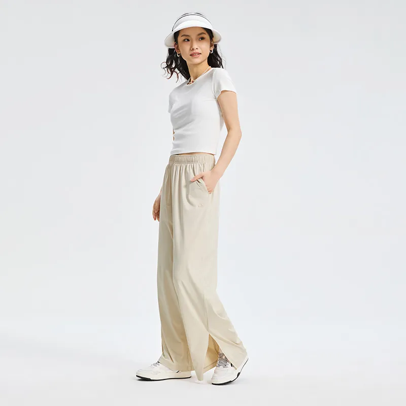 PEAK Knitted Sports Pants Women's Pearl Beige-3