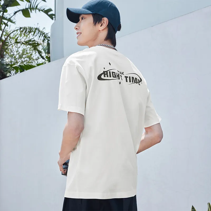 PEAK T Shirts Unisex White-2