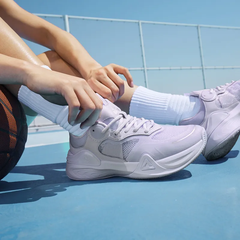 PEAK Lanying Basketball Shoes Women's Low Top Purple-9
