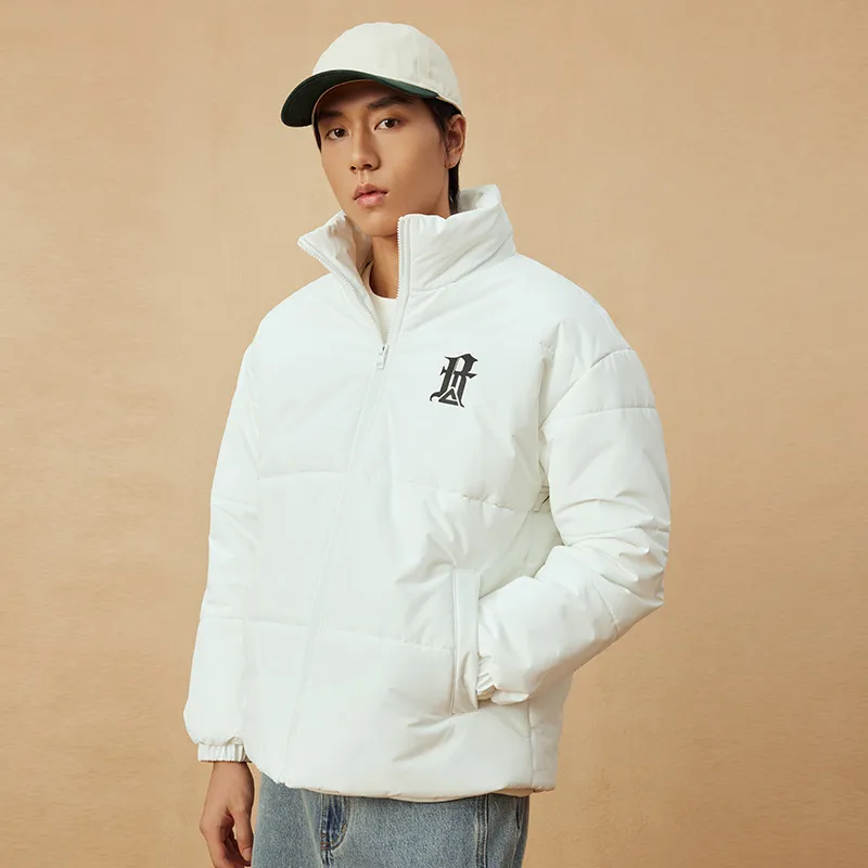 PEAK Puffer Jackets Unisex White-4