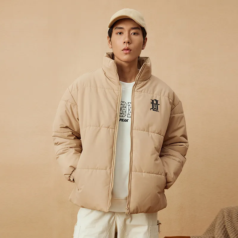PEAK Puffer Jackets Unisex Wheat Khaki-2