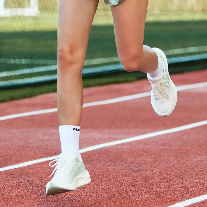 PEAK Low Top Running Shoes Women's White Green Blue-7