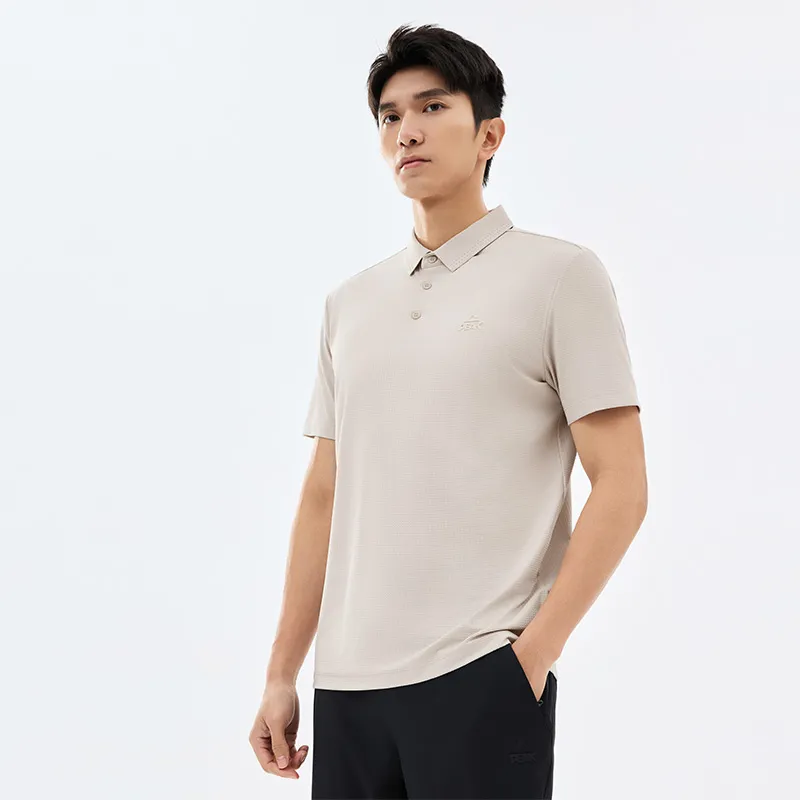 PEAK Variety Training Collection Polo Shirt Men's Bilbao Gray-3
