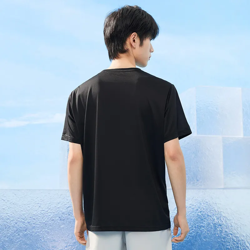 PEAK T Shirts Men Black Heather Gray-3