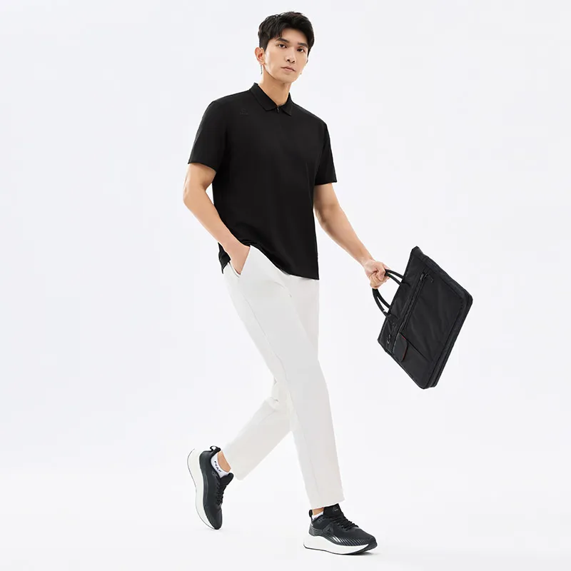 PEAK Polo Shirts Men Black-3