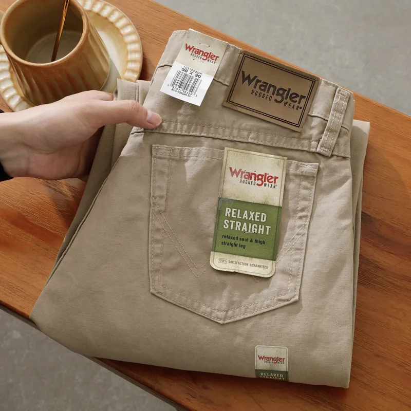 WRANGLER Casual Pants Men Khaki-3