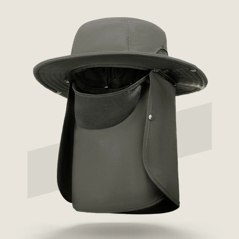 SUPERFIRE Polyamide Bucket Hats Unisex Dark Gray-3