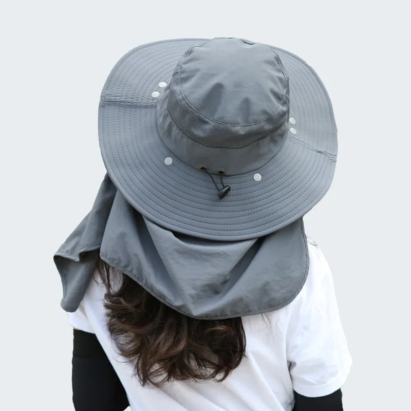 SuperFire Polyamide Bucket Hats Unisex Gray-1