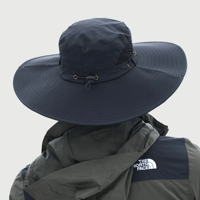 SuperFire Polyester Bucket Hats Unisex Black-1