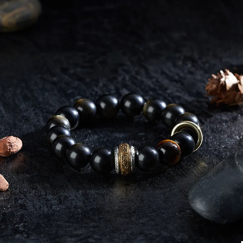 Topgirl Obsidian Bracelets Men's-4
