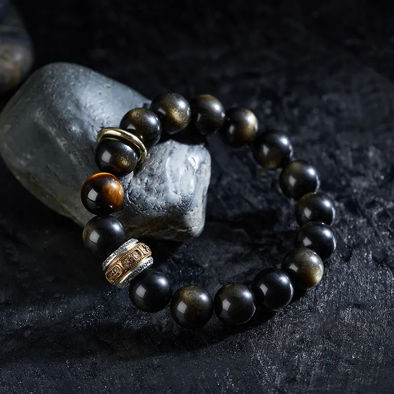 Topgirl Obsidian Bracelets Men's-2