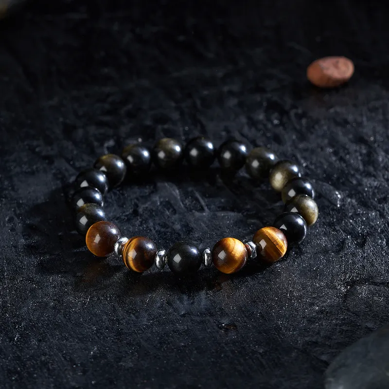 Topgirl Tiger's Eye Stone Bracelets Men's-3