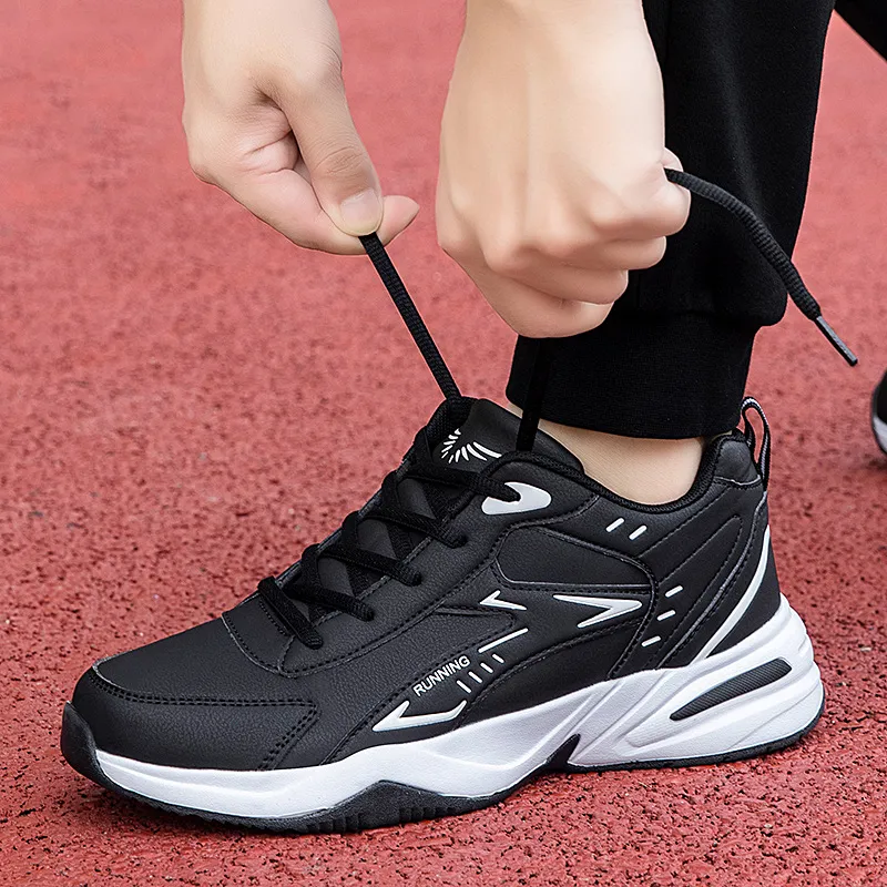 TONYBEAR Anti-Slip And Wear-Resistant Water-Resistant Low-Top Black Monkey Casual Running Shoes Plus Size Men's Black-13
