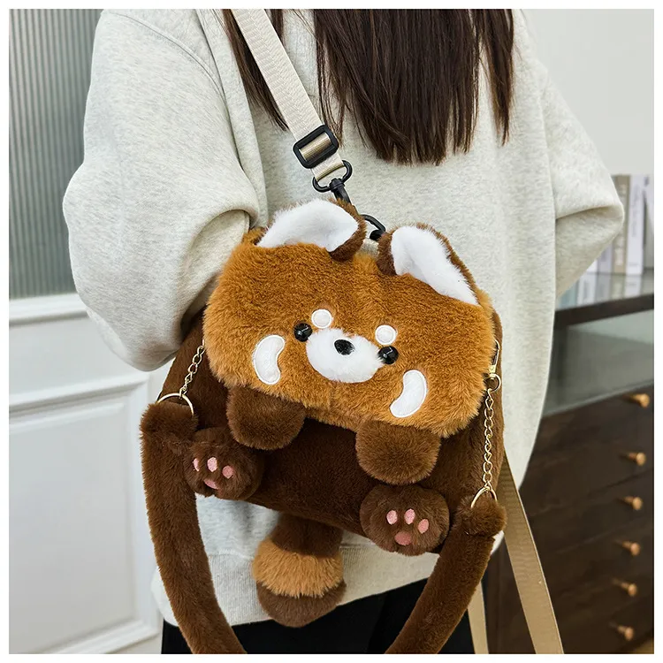 DCLOUD Plush Backpack Women's Multicolor-2