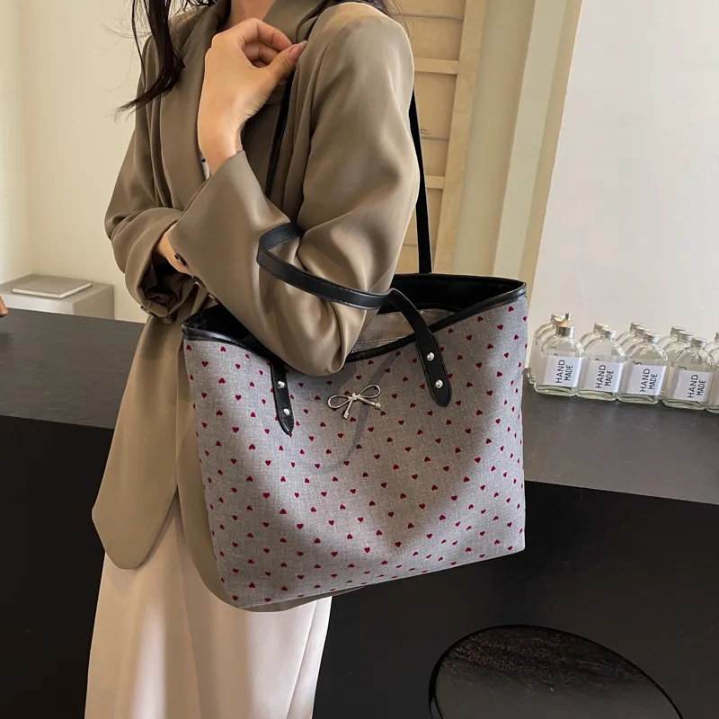 CMLZIUA Fabric Shoulder Bag Regular Women's Bowknot/Stars/Polka Dot/Heart-36