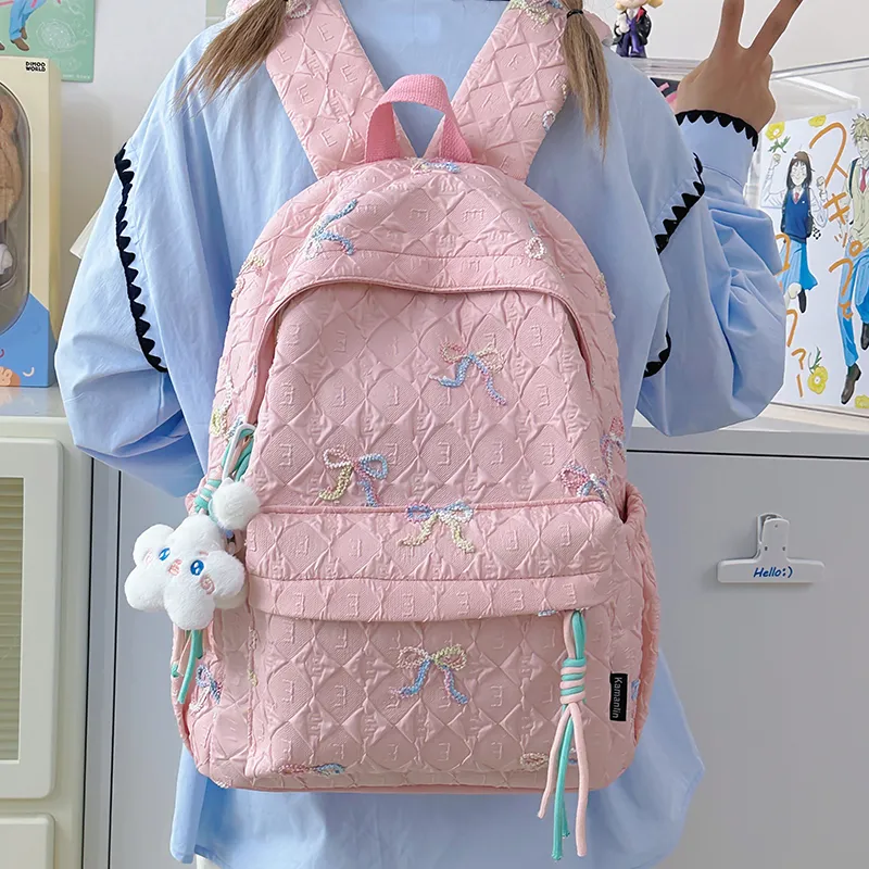 DCLOUD Nylon Backpack Regular Women's Multicolor-13