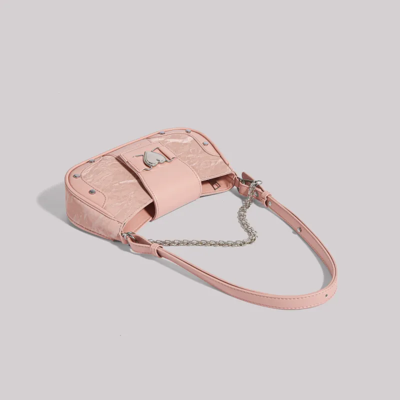 DCLOUD PU Shoulder Bag, Handbag, Shoulder Bag Regular Women's Pink-2