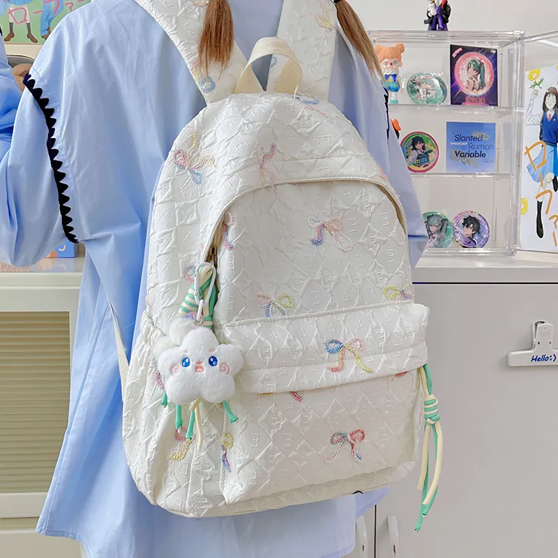 DCLOUD Nylon Backpack Regular Women's Multicolor-3