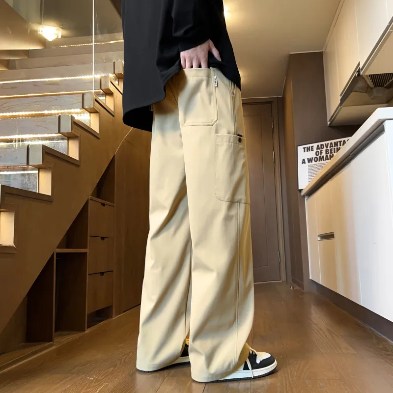 BENGEN Casual Pants Unisex-12