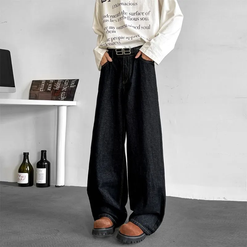 BENGEN Jeans Unisex Black-3