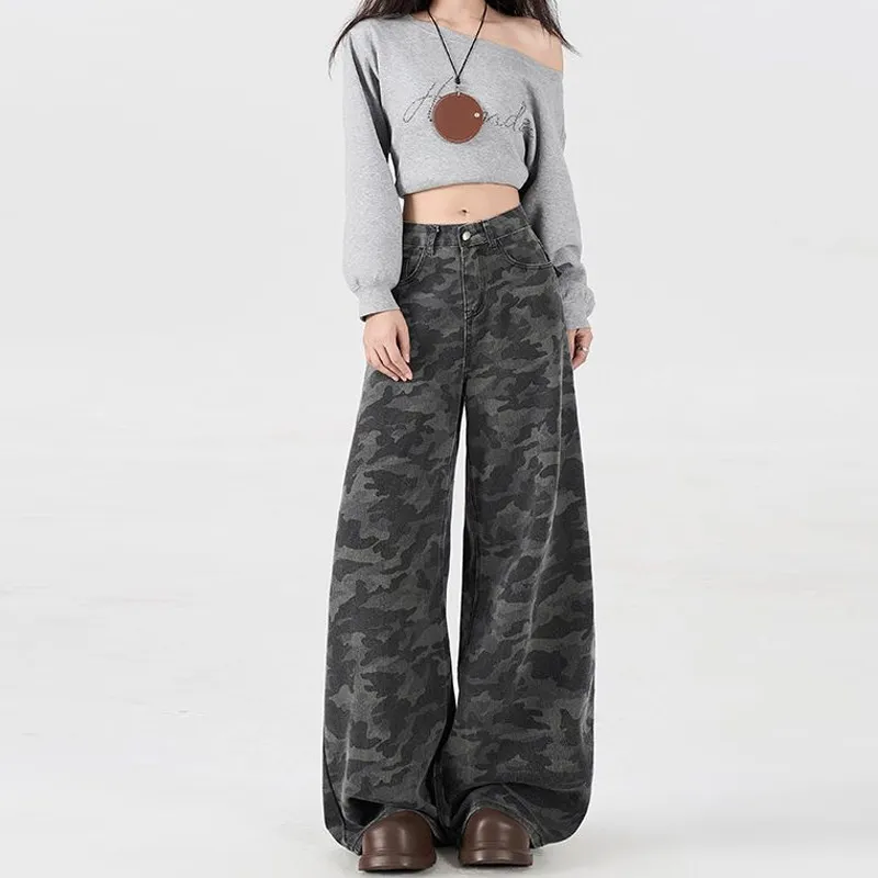 BENGEN Jeans Women's Camouflage-8