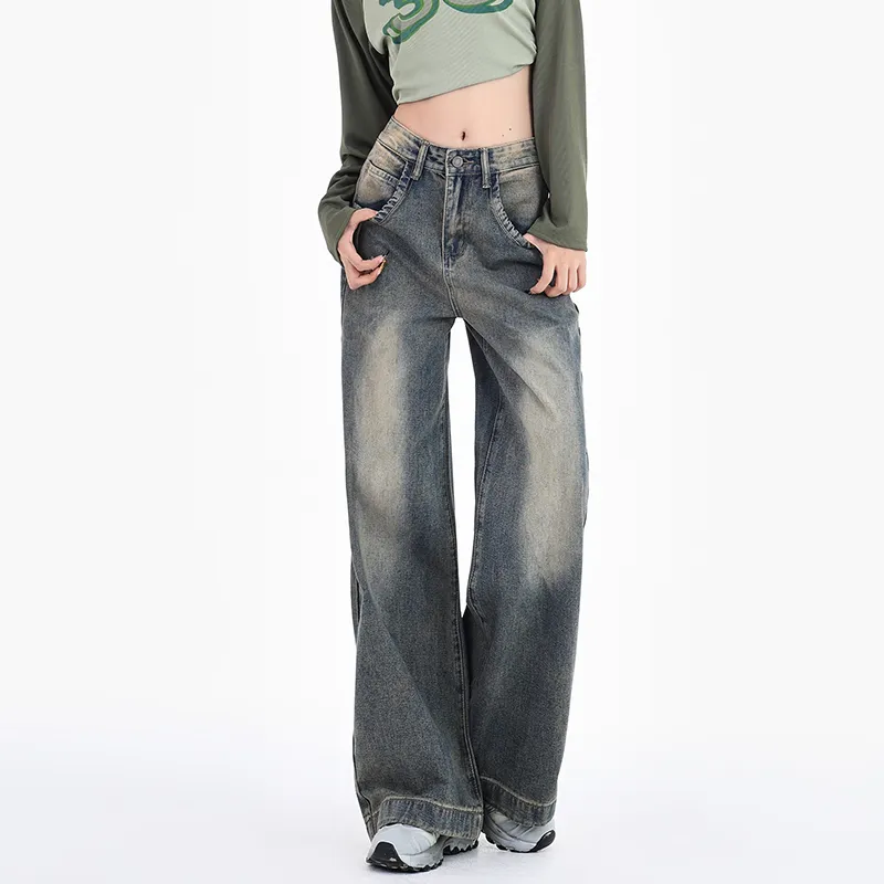 BENGEN Jeans Women's Vintage Blue-10