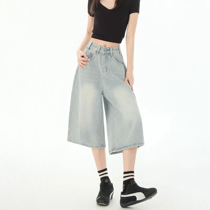 BENGEN Denim Shorts Women's-13