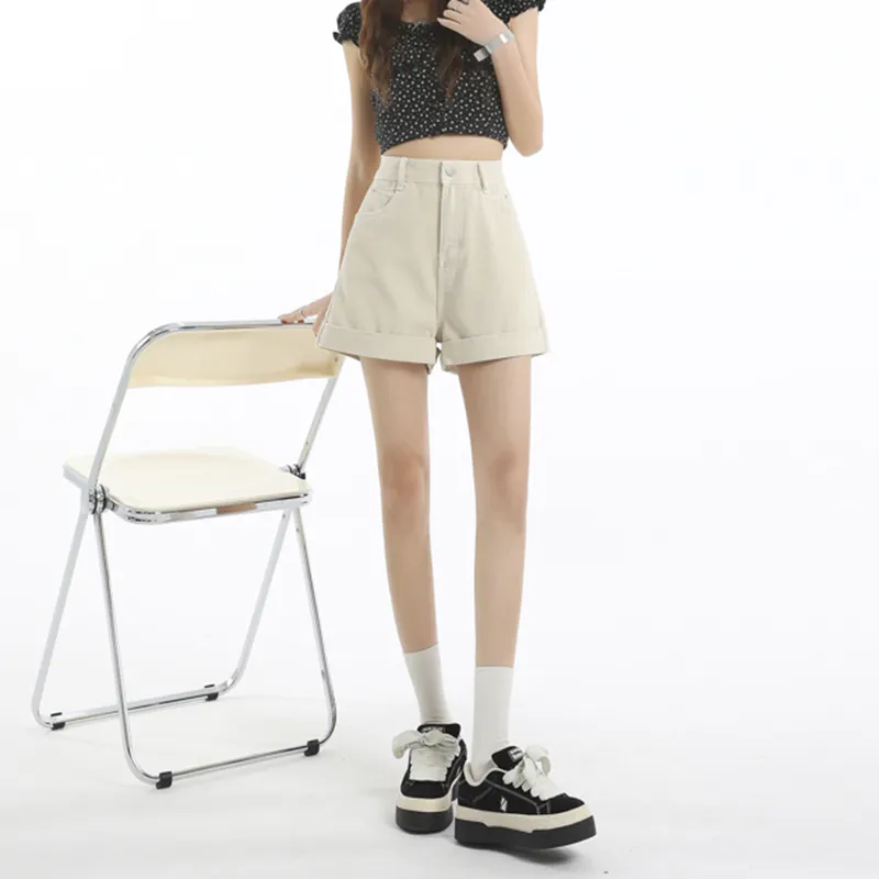 BENGEN Denim Shorts Women's-9