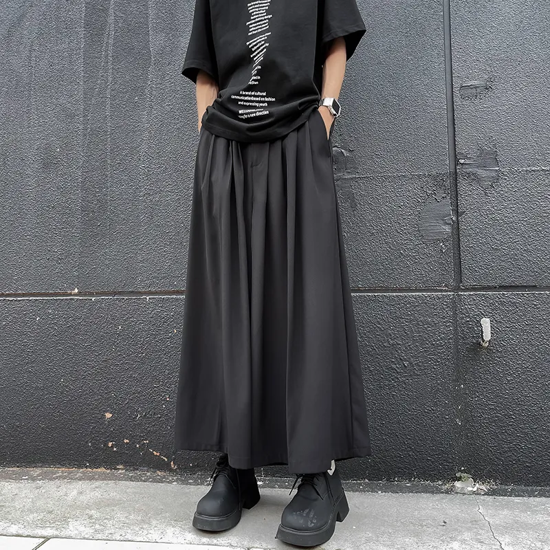 BENGEN Casual Pants Unisex Classical Black-4
