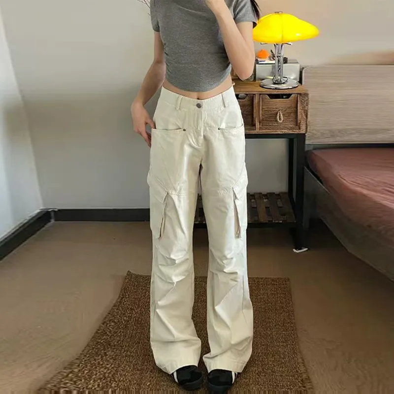 BENGEN Jeans Unisex Ecru Pants-1