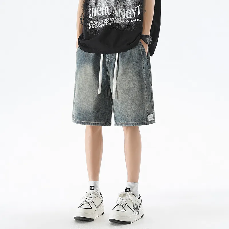 BENGEN Denim Shorts Unisex-1