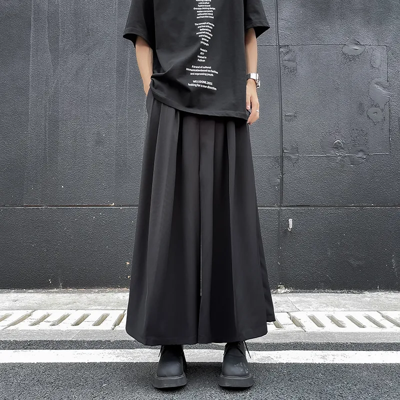 BENGEN Casual Pants Unisex Classical Black-3