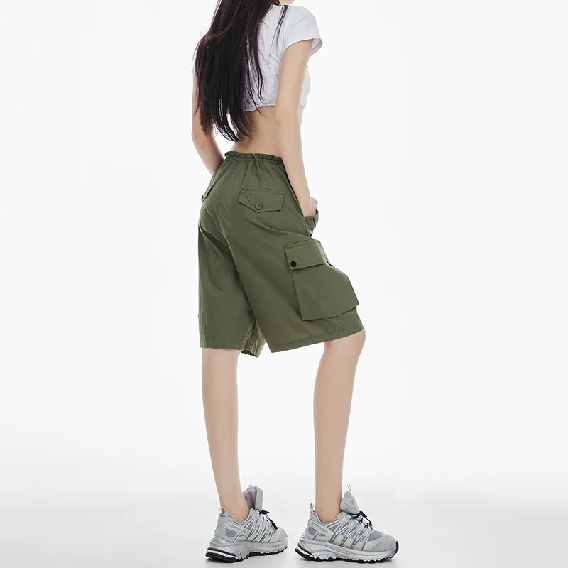 BENGEN Casual Shorts Women's-10