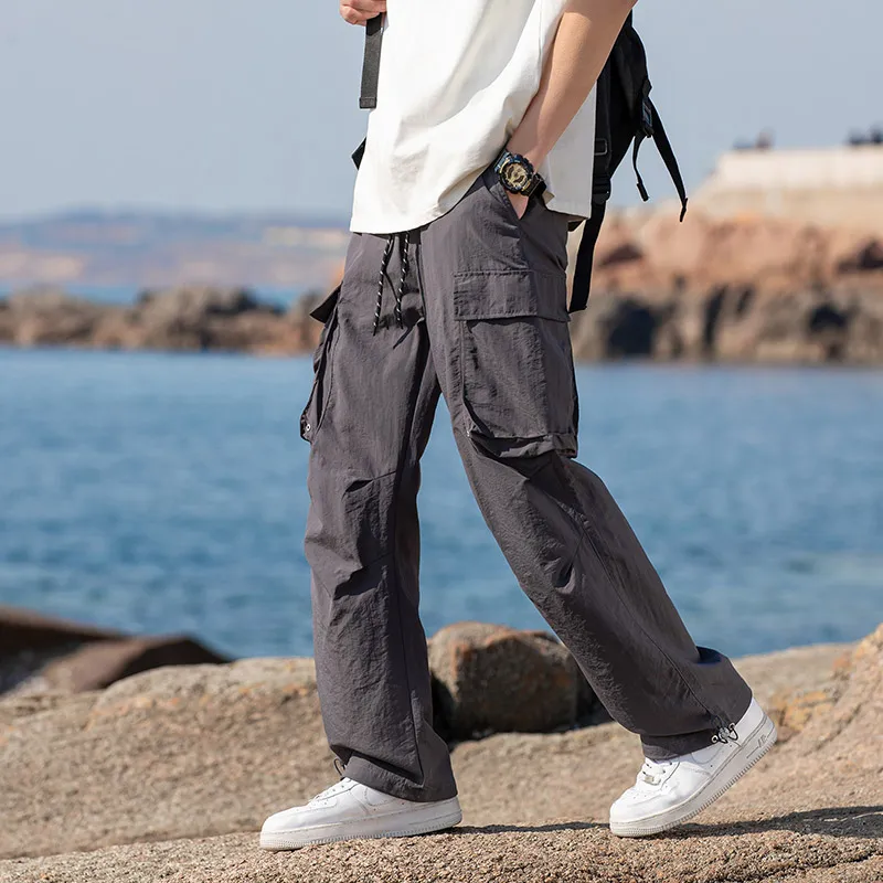 BENGEN Casual Pants Unisex-19