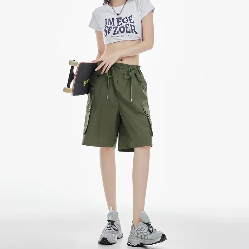 BENGEN Casual Shorts Women's-12