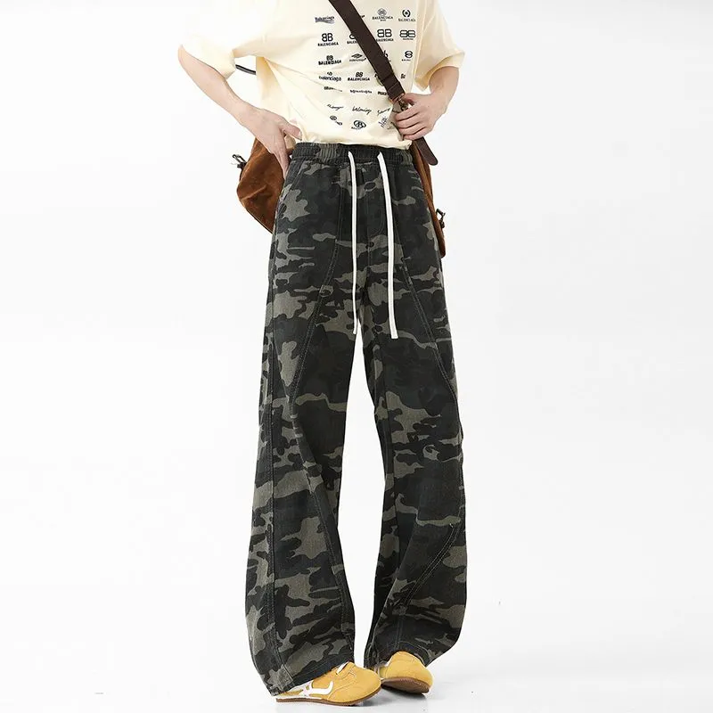 BENGEN Cargo Pants Unisex Camouflage-2
