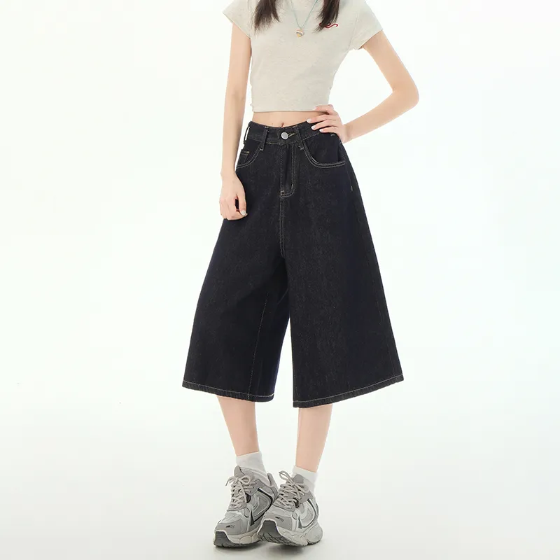 BENGEN Denim Shorts Women's-16