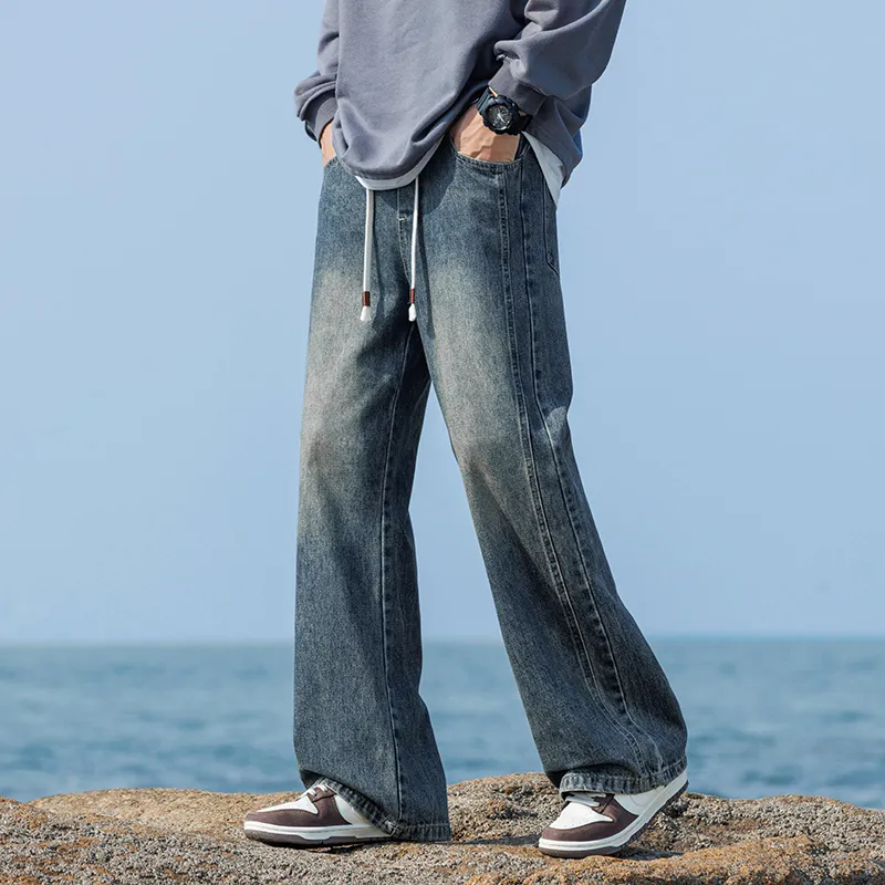BENGEN Jeans Unisex Vintage Blue-34