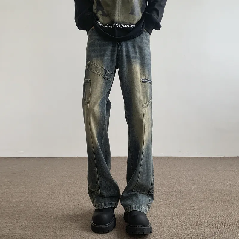 BENGEN Jeans Men Blue-6