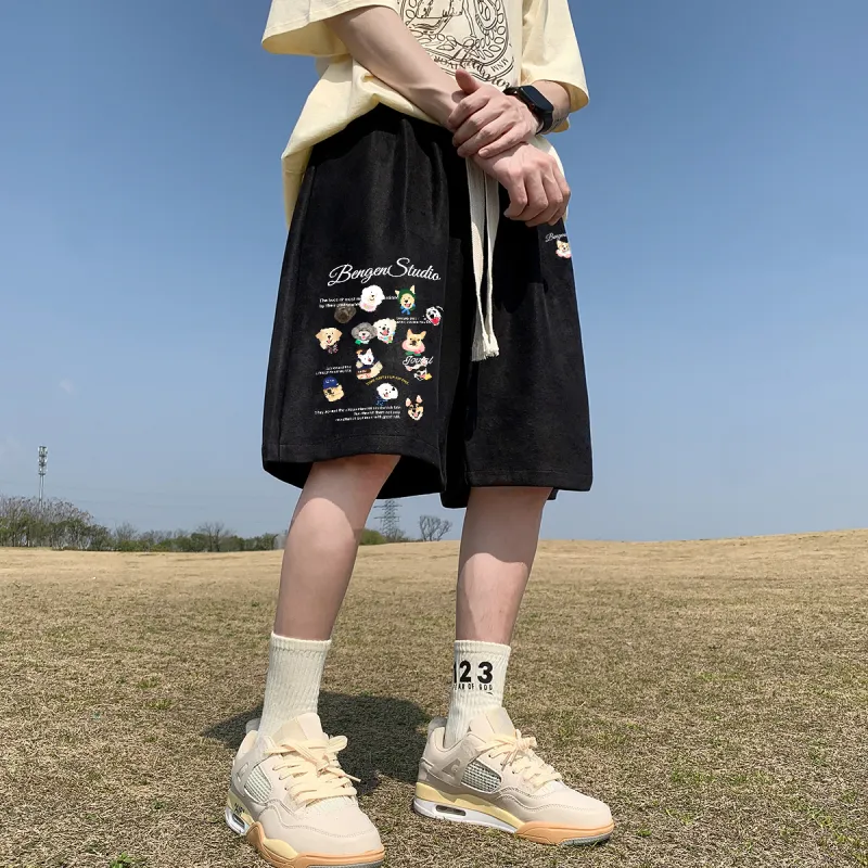 BENGEN Casual Shorts Unisex-3