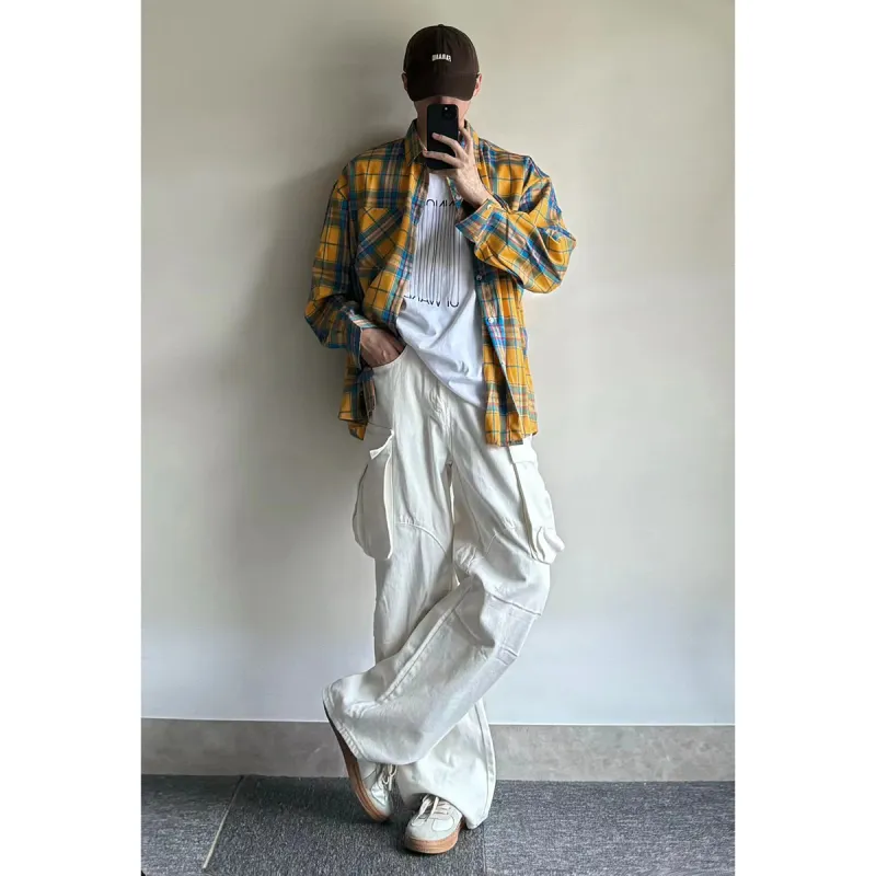 BENGEN Shirts Unisex Yellow-2
