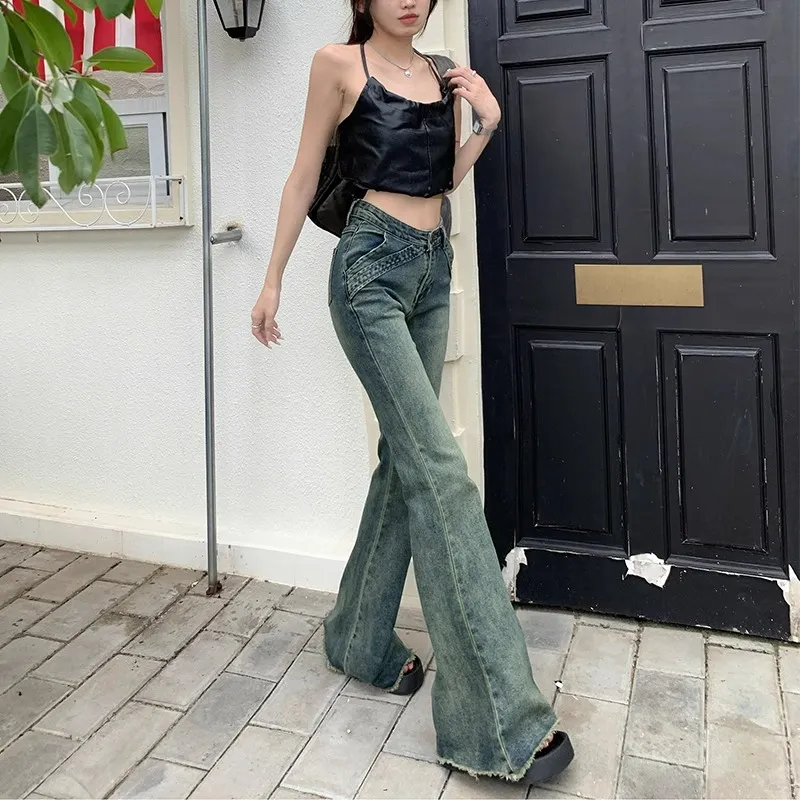 BENGEN Jeans Women's Vintage Blue-3