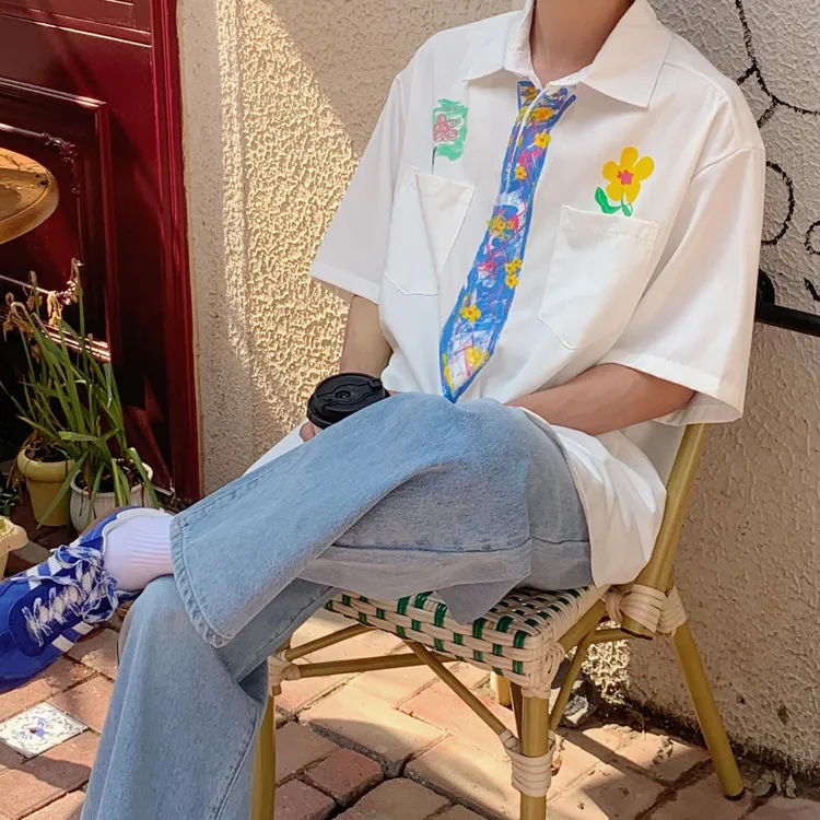 BENGEN Shirts Unisex White-3