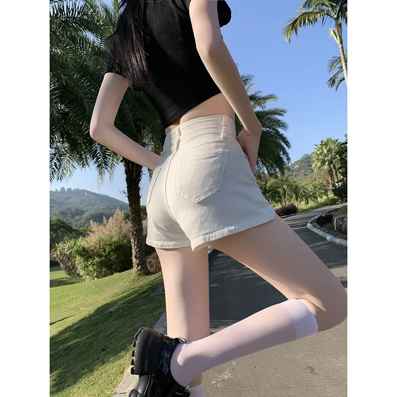 BENGEN Denim Shorts Women's-4
