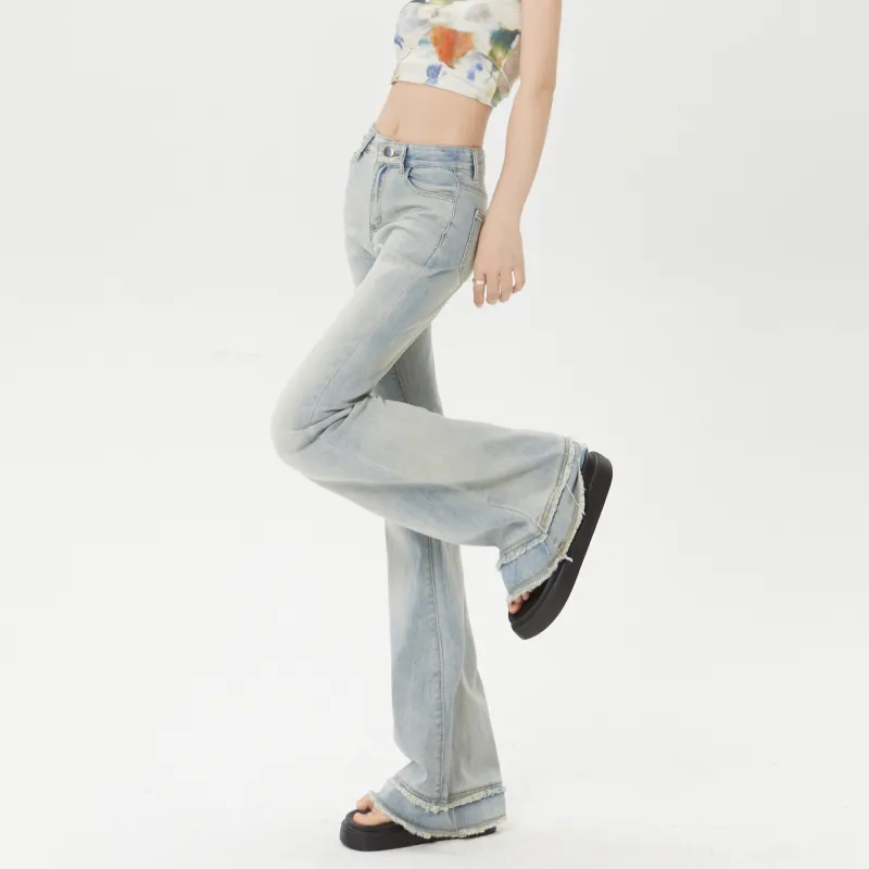 BENGEN Jeans Women's Black Gray-15