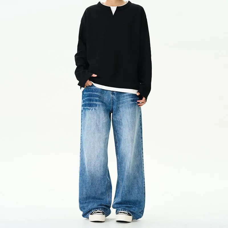 BENGEN Jeans Unisex Blue-4