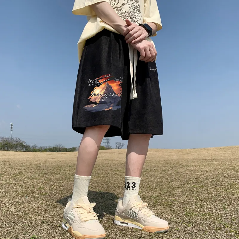 BENGEN Casual Shorts Unisex-3