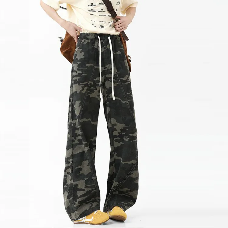 BENGEN Cargo Pants Unisex Camouflage-1